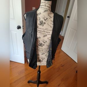 Leather Vest with side laces